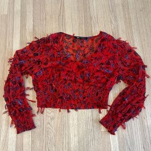 COPY - Zara printed cropped top